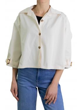 Trench corto con bottoni e colletto "Emma"